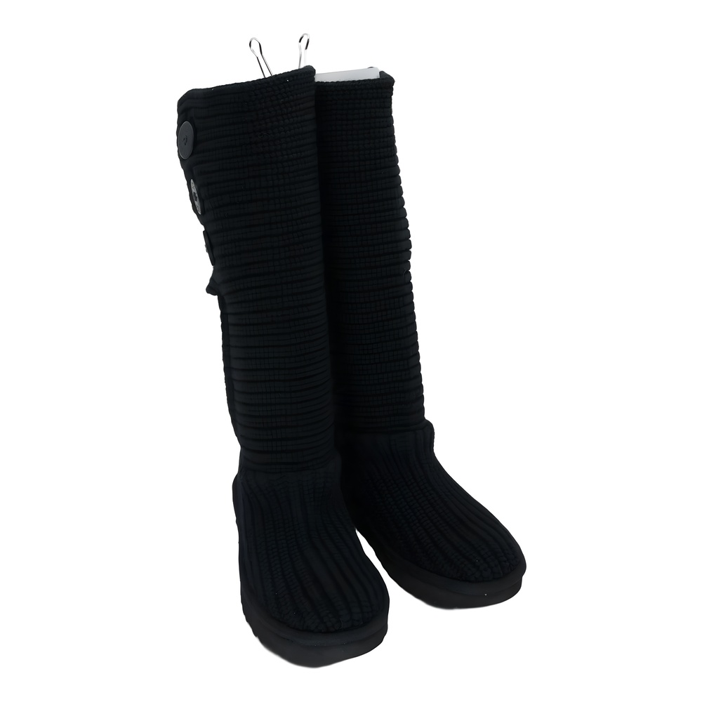 UGG Women's Classic Cardy Winter Boot Black Size 5